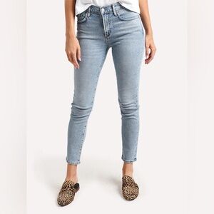 AGOLDE Toni Jean 32 Light Distressed Denim Mid Rise Vintage Inspired Classic